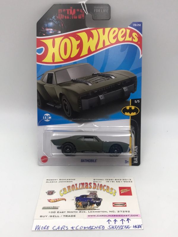 2022 hot wheels Q case #178 Batmobile dark green 118E Cheap