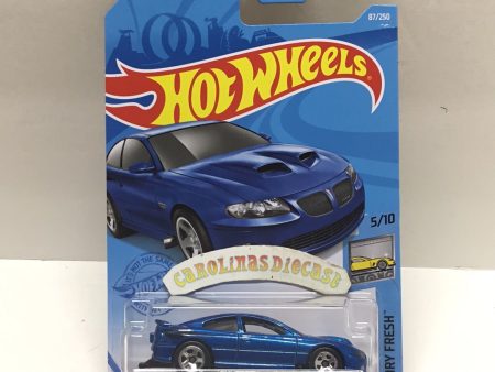 2021 hot wheels J case #87 06 Pontiac GTO blue 37E Online