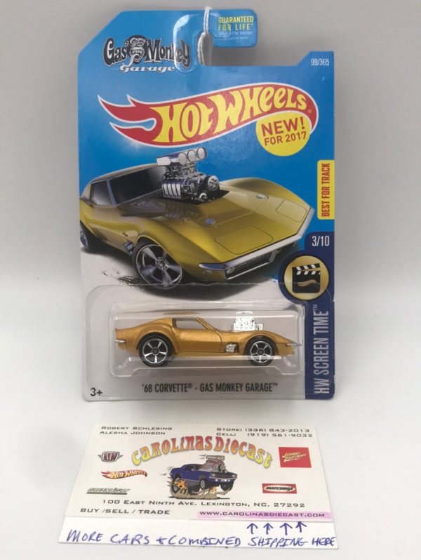 2017 hot wheels #99 68 Corvette Gas Monkey Garage CC1 Cheap