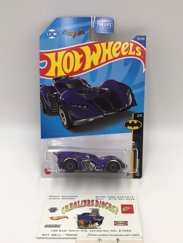 2022 hot wheels L M  case #32 Batman Arkham asylum Batmobile purple 118B Sale