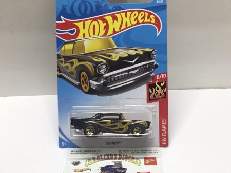 2019 Hot Wheels #9 57 Chevy black DD1 Fashion