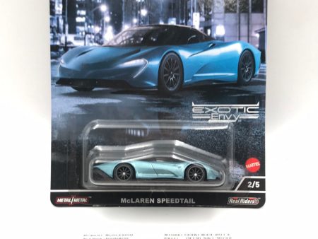 2022 Hot wheels car culture Exotic Envy 2 5 Mclaren Speedtail 256F Online Sale