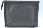 Louis Vuitton Monogram Poche Toilette 26 Cosmetics Pouch Old Model LV Junk K5414 Fashion