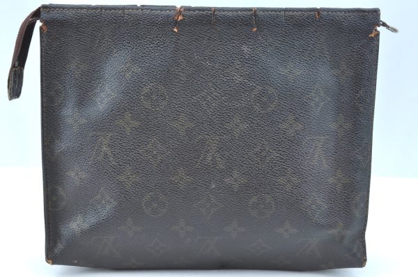 Louis Vuitton Monogram Poche Toilette 26 Cosmetics Pouch Old Model LV Junk K5414 Fashion