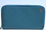 Authentic GUCCI Vintage Long Wallet Purse Leather 449347 Blue K5525 Online Hot Sale