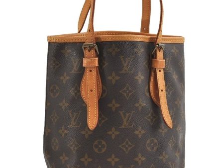 Authentic Louis Vuitton Monogram Bucket PM Shoulder Tote Bag M42238 LV 6260I Sale