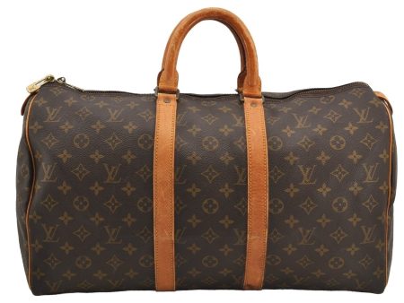 Authentic Louis Vuitton Monogram Keepall 45 Travel Boston Bag M41428 LV 6230I on Sale