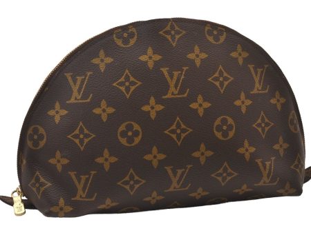 Auth Louis Vuitton Monogram Trousse Demi Ronde 23 Pouch M47520 LV Junk 3320I Sale