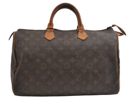 Authentic Louis Vuitton Monogram Speedy 35 Hand Boston Bag Old Model LV 6357I Online Hot Sale