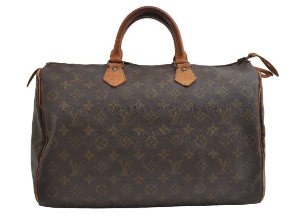 Authentic Louis Vuitton Monogram Speedy 35 Hand Boston Bag Old Model LV 6357I Online Hot Sale