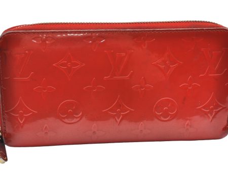 Authentic Louis Vuitton Vernis Zippy Wallet Long Purse Orange M93724 LV K4323 Online