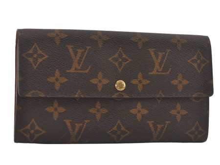 Auth Louis Vuitton Monogram Pochette Porte Monnaie Credit Wallet M61725 LV 6612I For Sale