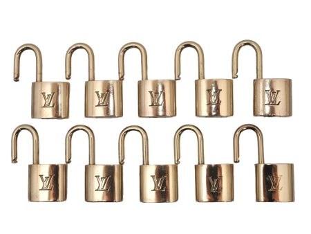 Authentic Louis Vuitton Padlock Gold 10Set LV 5419I on Sale