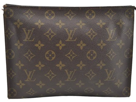 Auth Louis Vuitton Monogram Poche Toilette 26 Cosmetics Pouch Old Model LV 5205I Sale