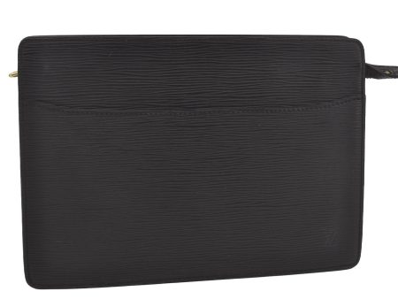 Authentic Louis Vuitton Epi Pochette Homme Clutch Hand Bag Black M52522 LV 6668I Hot on Sale