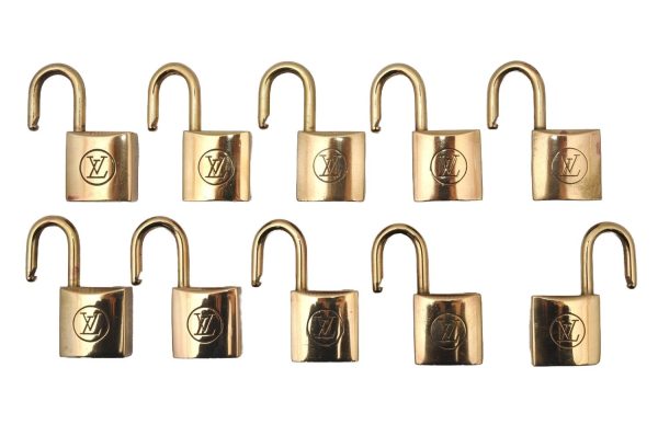 Authentic Louis Vuitton Padlock 10Set Old Model LV 3487I Sale