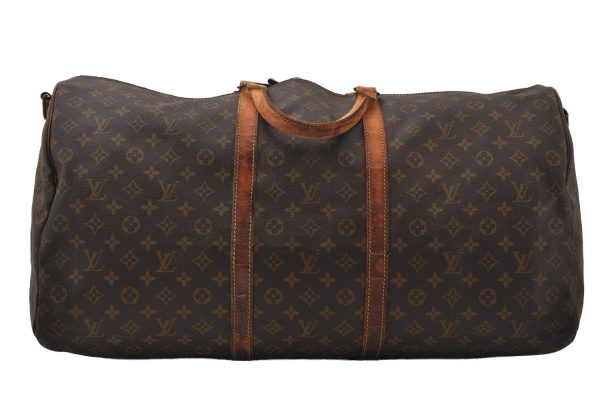 Auth Louis Vuitton Monogram Keepall Bandouliere 60 M41412 Boston Bag Junk 6424I Sale