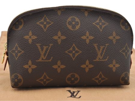 Authentic Louis Vuitton Monogram Pochette Cosmetic Pouch M47515 LV 4672I For Discount