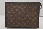 Auth Louis Vuitton Monogram Poche Toilette 26 Cosmetics Pouch Old Model LV 6083I Online Sale