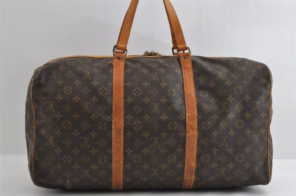 Authentic Louis Vuitton Monogram Sac Souple55 Hand Boston Bag M41622 Junk 5480I Online