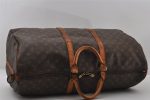 Auth Louis Vuitton Monogram Keepall Bandouliere 60 M41412 Boston Bag Junk 6424I Sale