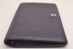 Authentic CHANEL Calf Skin CoCo Mark Long Bifold Wallet Purse Purple 2607I Fashion