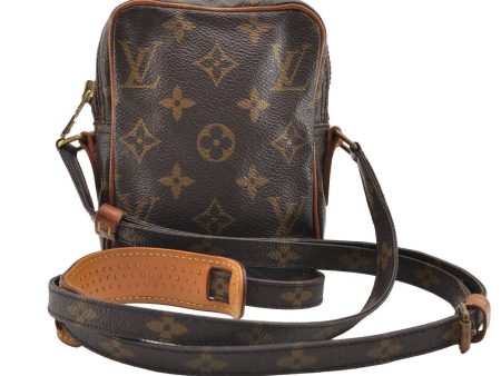 Auth Louis Vuitton Monogram Mini Poche Danube Shoulder Cross Bag M45268 LV 6951I Online Hot Sale