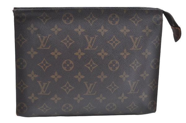 Auth Louis Vuitton Monogram Poche Toilette 26 Cosmetics Pouch Old Model LV K5650 Online Hot Sale