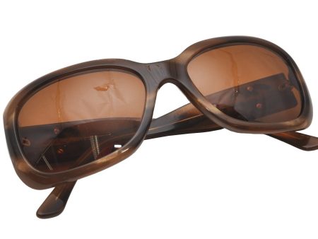 Authentic CHANEL Vintage Sunglasses CoCo Mark Plastic 5102 Brown 5451I Discount