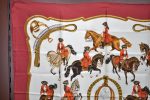 Authentic HERMES Carre 90 Scarf  reprise  Silk Bordeaux Red K5740 Online