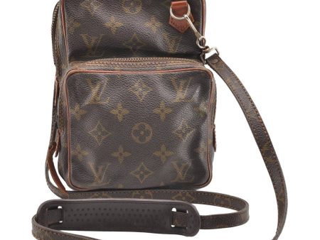 Authentic Louis Vuitton Monogram Amazone Shoulder Cross Bag Old Model Junk 6141I Online Sale