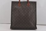 Authentic Louis Vuitton Monogram Sac Plat Hand Tote Bag M51140 LV 6143I Online now