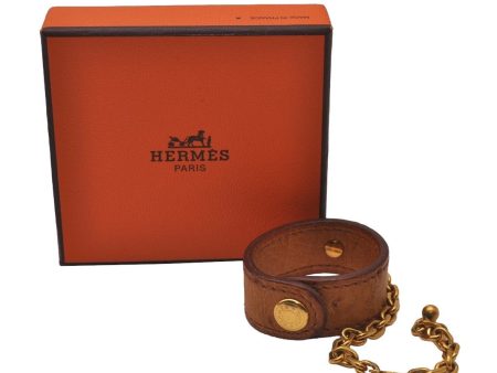 Authentic HERMES Nomade Glove Holder Leather Beige Box 2839I Hot on Sale