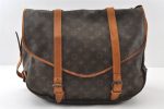 Authentic Louis Vuitton Monogram Saumur 43 Shoulder Cross Bag M42252 LV 6236I Sale