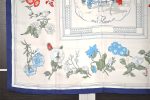 Authentic HERMES Carre 90 Scarf  Quai aux Fleursrn  Silk Navy 5192I on Sale