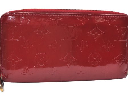 Authentic Louis Vuitton Vernis Zippy Wallet Long Purse Red M91981 LV K5175 For Discount