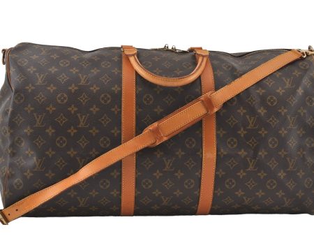 Authentic Louis Vuitton Monogram Keepall Bandouliere 60 M41412 Boston Bag 6254I Discount