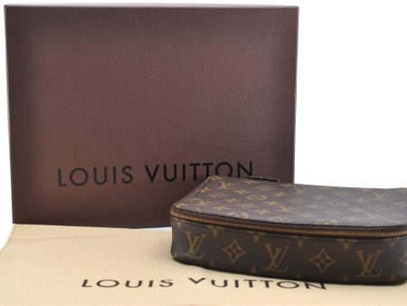 Auth Louis Vuitton Monogram Poche Monte Carlo GM M47350 Jewelry Case Box 4660I Online