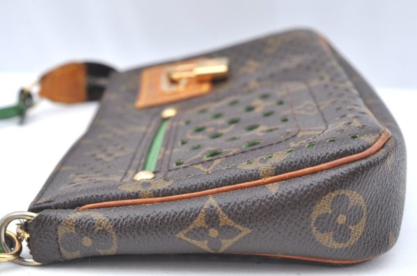 Auth Louis Vuitton Monogram Perforated Pochette Accessoires M95184 Pouch 5769I Online Sale