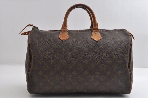 Authentic Louis Vuitton Monogram Speedy 35 Hand Boston Bag Old Model LV 6357I Online Hot Sale