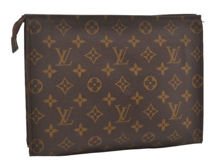 Auth Louis Vuitton Monogram Poche Toilette 26 Cosmetics Pouch Old Model LV 6083I Online Sale