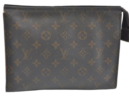 Authentic Louis Vuitton Monogram Poche Toilette 26 Cosmetics Pouch Junk K5224 For Cheap