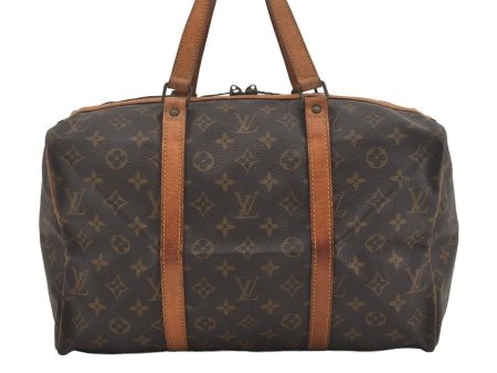 Authentic Louis Vuitton Monogram Sac Souple 35 Hand Boston Bag M41626 LV 6093I Cheap