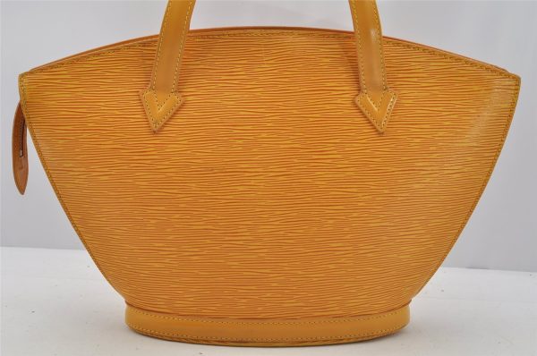 Authentic Louis Vuitton Epi Saint Jacques Hand Bag Yellow M52279 LV 6670I Cheap