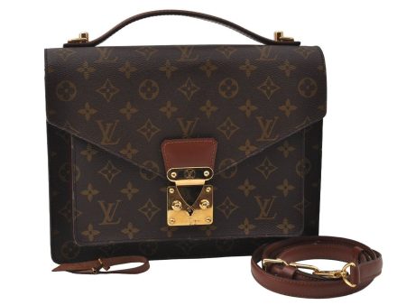 Authentic Louis Vuitton Monogram Monceau 2Way Shoulder Hand Bag M51185 LV 6253I For Discount