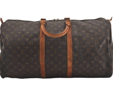 Authentic Louis Vuitton Monogram Keepall 55 Travel Boston Bag M41424 LV 4789I Online