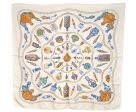 Authentic HERMES Carre 90 Scarf  Qu  importe le flacon...  Silk White 5191I Hot on Sale