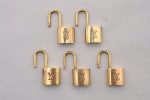 Authentic Louis Vuitton Padlock Gold 10Set LV 2617I Online now