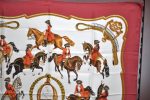 Authentic HERMES Carre 90 Scarf  reprise  Silk Bordeaux Red K5740 Online