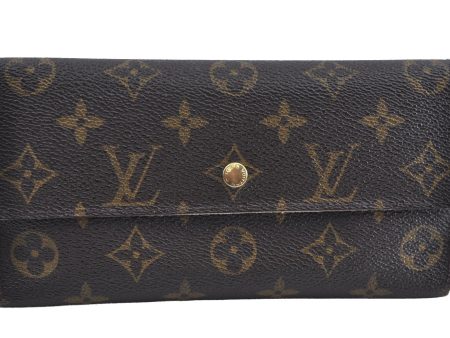 Authentic Louis Vuitton Monogram Portefeuille International M61217 Wallet K4321 Supply